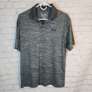 Men's Under Armour "Performance" Gray Polo Shirt, Size Medium
